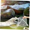 SUPVOX 5pcs Fishing Net for Boy Girl Durable Shrimp Cast Net with Capacity for Catching Fish and Shrimp Freshwater and Saltwater White Round Design view 3