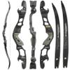 62" ILF Recurve Bow for Adult Youth Hunting Takedown 25-65Lbs Right Hand Gordon Bow Limbs CNC Machining (Black, 35Lbs) view 1