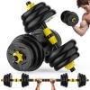 Adjustable Dumbbell Set, 66 lb Free Weight Dumbbell Barbell Set with Connectors, Converts to Barbell, for Home Gym Exercise, Women's and Men's Fitness Gear view 1