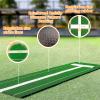 honeypet Softball Pitching Mat 10' X 3' Softball Pitching Mound with Pitching Rubber, Antifade Turf and Antislip Backing Fastpitch Equipment for Softball and Baseball Pitchers Practice view 2