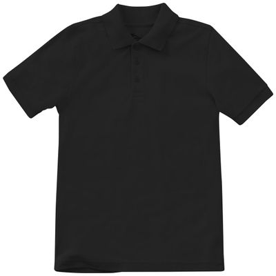 Classroom Uniforms for Boys and Girls, Short Sleeve Pique Polo CR832D, 3T, SS Black