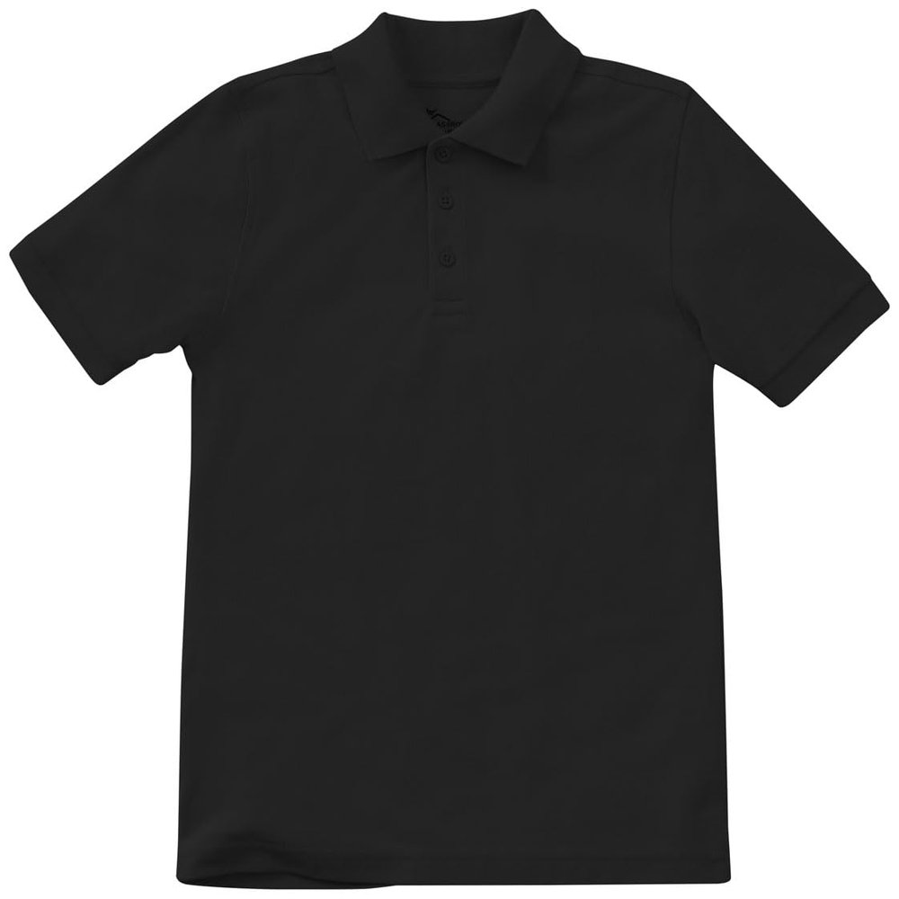 Classroom Uniforms for Boys and Girls, Short Sleeve Pique Polo CR832D, 3T, SS Black