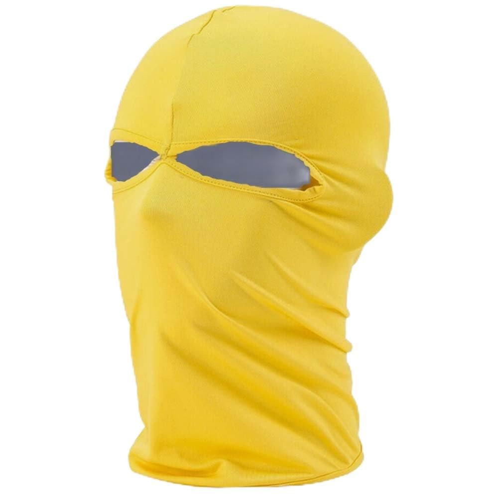 Balaclava Full Face Mask Anti-UV Sun Cover Cycling CS Lightweight Mask Adults US Yellow