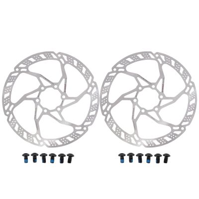 DJC Bike Brake Disc Rotor MTB Brake Disc 160 180 203mm with 6 Bolts Stainless Steel for Road Bike Brake Rotor (2pcs 160mm)