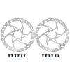 DJC Bike Brake Disc Rotor MTB Brake Disc 160 180 203mm with 6 Bolts Stainless Steel for Road Bike Brake Rotor (2pcs 160mm) view 1