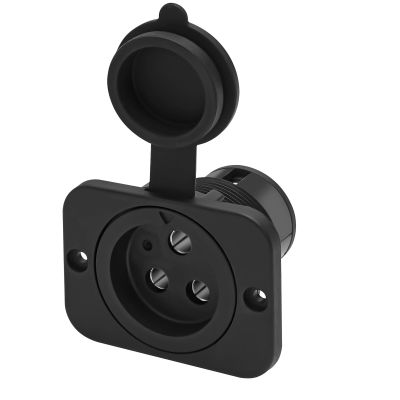 Moestoont 70A Trolling Motor Receptacle, 2/3 Wire, 12V-48V, Black