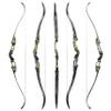 62" ILF Recurve Bow for Adult Youth Hunting Takedown 25-65Lbs Right Hand Gordon Bow Limbs CNC Machining (Olive Green, 55Lbs) view 2