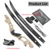 62" ILF Recurve Bow for Adult Youth Hunting Takedown 25-65Lbs Right Hand Gordon Bow Limbs CNC Machining (Desert Gray, 30Lbs) view 4