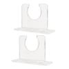 2pcs Baseball Bat Holder Vertical Softball Bat Display Stand Wall Mount Display Rack Vertical Display Sturdy Acrylic Bat Hanger Baseball Bat for Baseball Bat view 4