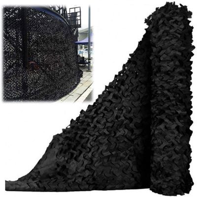 Reinforced Camouflage Netting, Shade Decoration Net, Black, 22m 23m 210m 33m 34m 35m 36m 44m 46m 47m 5 5m Camo Netting for Hunting (Color : Black, Size : 3x5m(9.8 * 16.4ft))