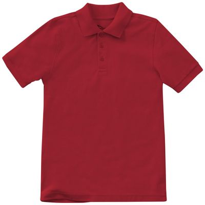 Classroom Uniforms for Boys and Girls, Short Sleeve Pique Polo CR832D, 3T, Red