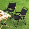 ALISH Camping Chairs, Portable Lawn Chairs Lightweight Outdoor Chairs with Wooden Handle for Travel Camping Lawn Hiking, Set of 2 view 1