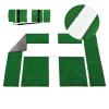 honeypet Green Softball Pitching Mat 3' x 2' Portable Baseball Training Mat Antifade Antislip Artificial Grass with 5mm Foam and Pitching Rubber Mound view 1