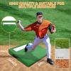 honeypet Pitching Mound Portable Softball Baseball 4" Pitching Mound Antifade Synthetic Turf with Regulation Pitching Rubber for Indoor and Outdoor Mobile Youth Training view 3