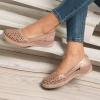JYSwoshoe Closed Toe Sandals Women,Womens Sandals Dressy Casual Summer Hollow Out Shoes Orthotic Wedge Sandals For Women Comfortable Round Toe Walking Slip on Flats Sandals Lightweight Driving Shoes view 2