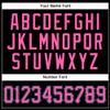 NineFit Basics Custom Baseball Jersey for Men Women Youth, Printed Stitched Personalized Name Number, Black Pink Pinstripe Sports Uniform view 4