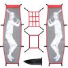 Supvision 4Pcs Premium Baseball and Softball Pitching Training Kit Adjustable 9 Hole Target Net Realistic Dummy Batter for Precision Practice Portable Strike Zone Trainer to Enhance Hitting Accuracy view 1