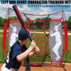 Supvision 4Pcs Premium Baseball and Softball Pitching Training Kit Adjustable 9 Hole Target Net Realistic Dummy Batter for Precision Practice Portable Strike Zone Trainer to Enhance Hitting Accuracy view 2