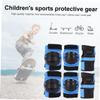 Outanaya 6pcs Boy Girl Protective Gear Set Elbow Pads Hand Protectors Comfortable Blue Roller Skating Bike Riding and Outdoor Sports view 3