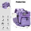 HongXingHai 9L Mini Tactical Backpack for Men and Women, Tactical Backpack Small for Hiking, Small Tactical BagLight Purple view 2