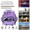 HongXingHai 9L Mini Tactical Backpack for Men and Women, Tactical Backpack Small for Hiking, Small Tactical BagLight Purple view 3