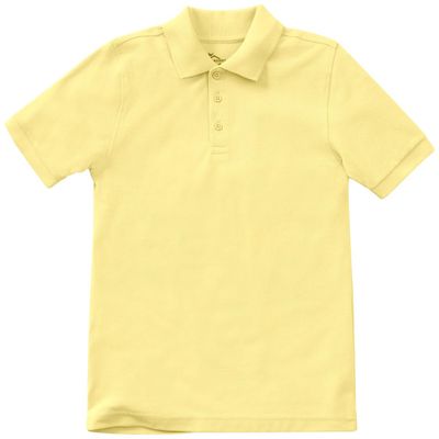 Classroom Uniforms for Boys and Girls, Short Sleeve Pique Polo CR832D, 3T, Yellow