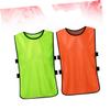 Gogogmee Training Vest for Football 2 Pieces Game Waistcoat Lightweight Size Xxs Quickly Dry Vest Fluorescent Color view 2