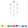 BLUEWING 18in Upgraded Fishing Spreader Bar Starboard Canyon with 6in Squids, Trolling Birds, Big Game Trolling Lure and 316 Stainless Steel Rod for Wahoo Tuna Marlin Mahi Mahi, Crystal Blue view 1