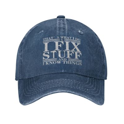 Funny Saying Hats for Women Baseball Cap That's What I Do I Fix Stuff and I Know Things Outdoor Caps for Mens Tennis Hat