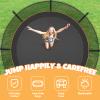 Kiivakii Trampoline 10FT 12FT 14FT 16 FT, Outdoor Trampolines for Kids and Adults, Recreational Trampolines with Curved Poles & Enclosure, ASTM Approval Round Trampoline for Backyard view 2