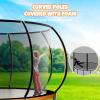 Kiivakii Trampoline 10FT 12FT 14FT 16 FT, Outdoor Trampolines for Kids and Adults, Recreational Trampolines with Curved Poles & Enclosure, ASTM Approval Round Trampoline for Backyard view 3