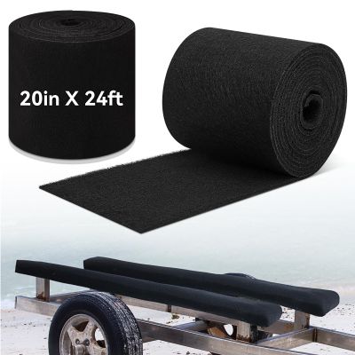 Timgle 20 Inches x 24 ft Boat Trailer Bunk Carpet Polyester Marine Grade Carpet for Trailer Bunks Boat Guides Accessories Parts Replacement Padding for Outdoor