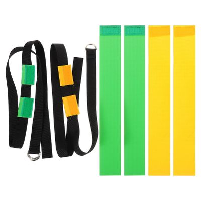 INOOMP 2sets Rugby Waist Flag Set Wear-resistant Belts Reusable Flags for Training and Competition for Youth and Adults