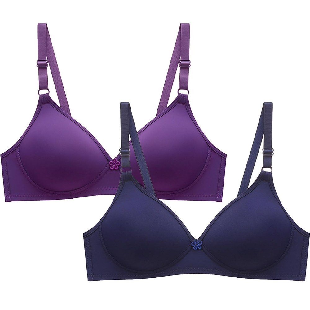 Wireless Bras for Women Wirefree Full Coverage Bralettes No Underwire Comfort Bras Soft Push Up Everyday T Shirt Bras