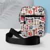 Dogs Paws and Bones Men's Crossbody Bag Small Messenger Shoulder Bags Sling Pack Gift for Women view 2