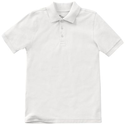 Classroom Uniforms for Boys and Girls, Short Sleeve Pique Polo CR832D, 3T, SS White