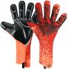 WVVOU Soccer Goalie Goalkeeper Gloves for Youth & Adult, Enhanced Latex Palm Grip, Breathable Knitted Fabric, Suitable for Game & Training, Orange, Size 10 view 1