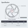 DJC Bike Brake Disc Rotor MTB Brake Disc 160 180 203mm with 6 Bolts Stainless Steel for Road Bike Brake Rotor (203mm) view 2