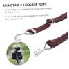 BESPORTBLE 4pcs Adjustable Elastic Cargo Binding Belt Heavy Duty Flat Bungee Straps for Motorcycles and Trunks Sturdy Hooks for Secure Fastening view 4