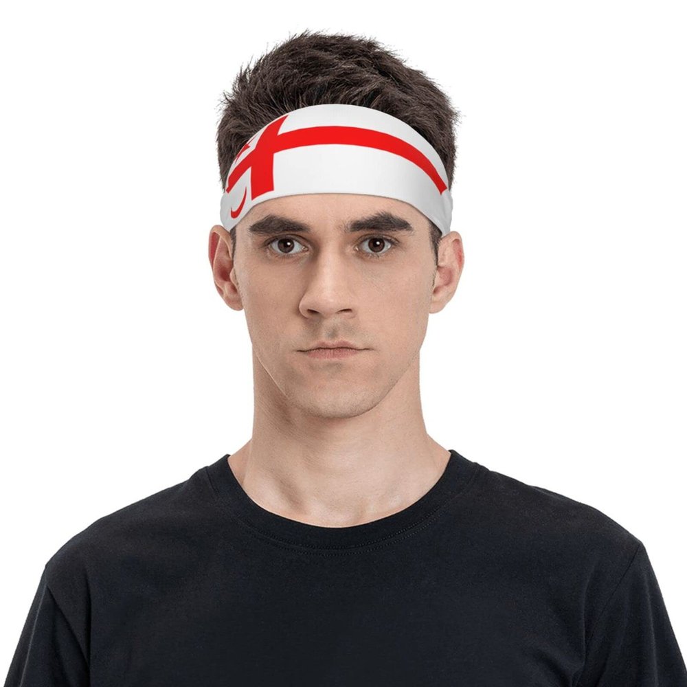 Mikmaq State Flag Headbands for Men Women Wicking Sports Sweatband for Running Basketball Yoga Hairbands