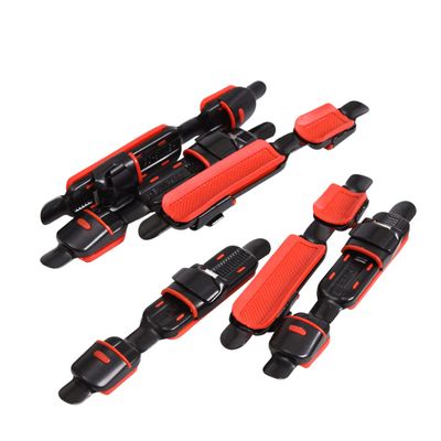 Outanaya 20pcs Fishing Rod Holder Diy Reel Seat Accessories Black and Red Easy to Install Non-slip Base Durable Construction for Sea Fishing and Rod Modifications