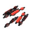 Outanaya 20pcs Fishing Rod Holder Diy Reel Seat Accessories Black and Red Easy to Install Non-slip Base Durable Construction for Sea Fishing and Rod Modifications view 1