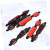 Outanaya 20pcs Fishing Rod Holder Diy Reel Seat Accessories Black and Red Easy to Install Non-slip Base Durable Construction for Sea Fishing and Rod Modifications view 3