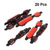 Outanaya 20pcs Fishing Rod Holder Diy Reel Seat Accessories Black and Red Easy to Install Non-slip Base Durable Construction for Sea Fishing and Rod Modifications view 4