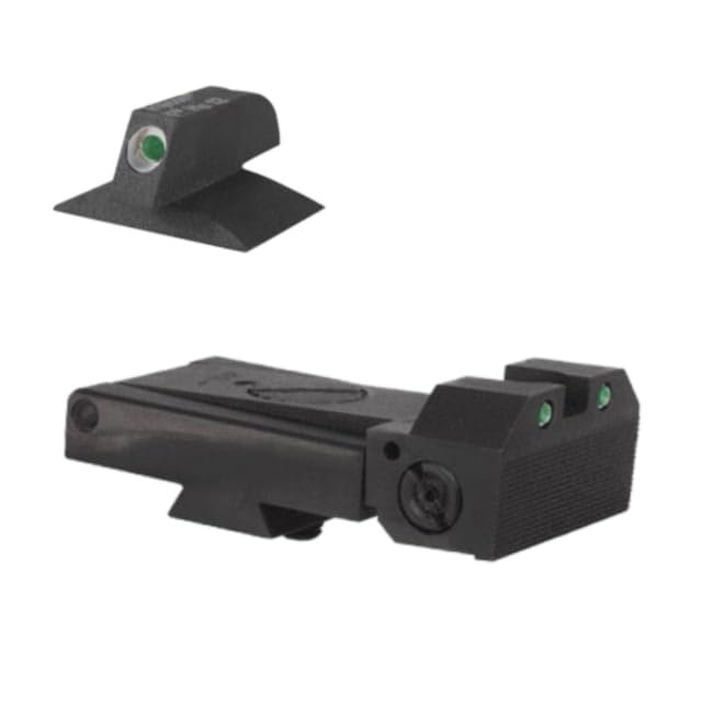 Kensight Ruger SR1911 Adjustable Contoured Base Tritium Night Sight Set, Black, 972-263 972263