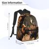 ZISHAK Wildlife Hunting Deer Bear Elk Print Comfortable Backpack,Your Essential Casual Travel Bag For Outdoor Adventures, SB-122 view 4
