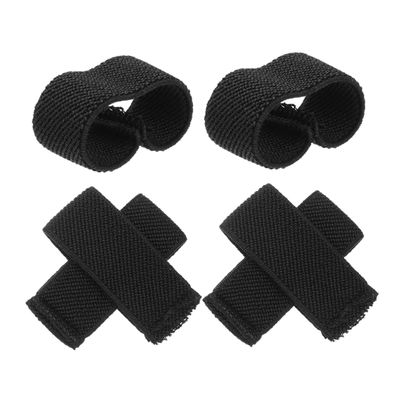 SUPVOX 6pcs Elastic Belt Loop Retainer for Men Black Webbing Belt Keepers Backpack Straps