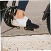 KOMBIUDA Cycling Shoe Cover Half-Finger Reflective Outdoor Overshoes Windproof Warm Cycling Accessory for Winter Riding view 3