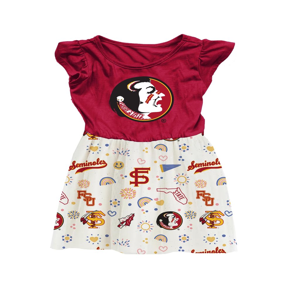 Wes and Willy Girls Sports Fan College Vault Princess Dress (Florida State, 18M)