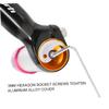 KOMBIUDA 1pair Aluminum Alloy Bike Handlebar End Plugs Wrench Easy to Install Handlebar Caps for Road and Mountain Bikes Golden view 2